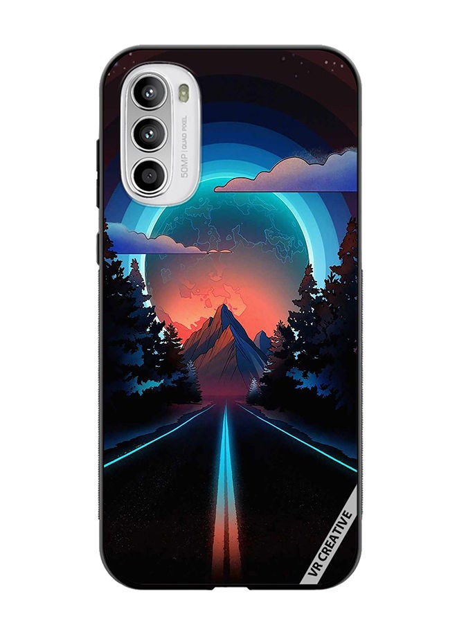 VR CREATIVE Protective Case Cover For Motorola Moto G82 Road To Paradise Design Multicolour - Image 1