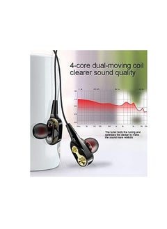 KIN Ear Phone Headphones,Crystal Clear Sound, Noise Isolating, Heavy Deep Bass For Iphone, Ipod, Ipad, Mp3 Player  - Image 3