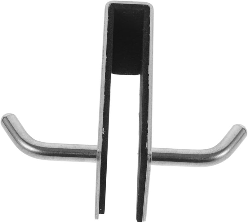 4 قطع من الفولاذ المقاوم للصدأ الفضي، خطاف معلق للأبواب، منظف الخزانات، حامل المناشف - Image 3