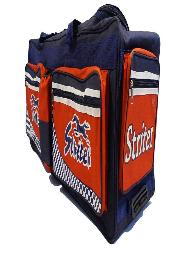 Striter® Cricket Kit Bag Cum Travel Duffel Bag with Rolling Wheels - Large 38 Inch Heavy Duty - Red (Bag Only) Color May Vary - Image 3