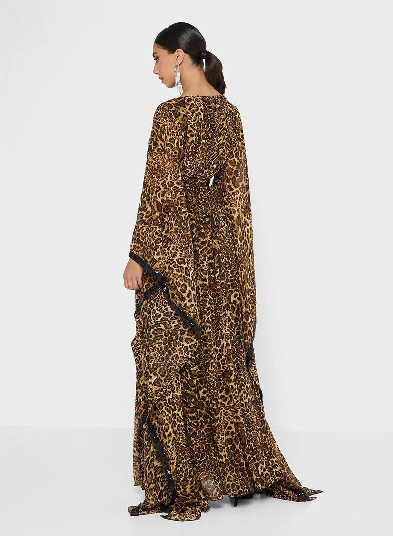 جولدن ابل Belted Maxi Dress