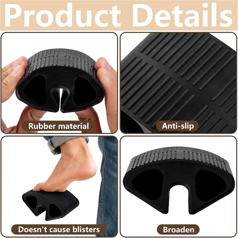 Dorm Bed Ladder Foot Support 2 Pcs Rubber Dorm Bed Ladder Foot Support, Dorm Bed Step Protector Fit for 0.77 Inch Rails, for Dorm Loft Steps for Furniture Sharp Edges Loft Steps - Image 3
