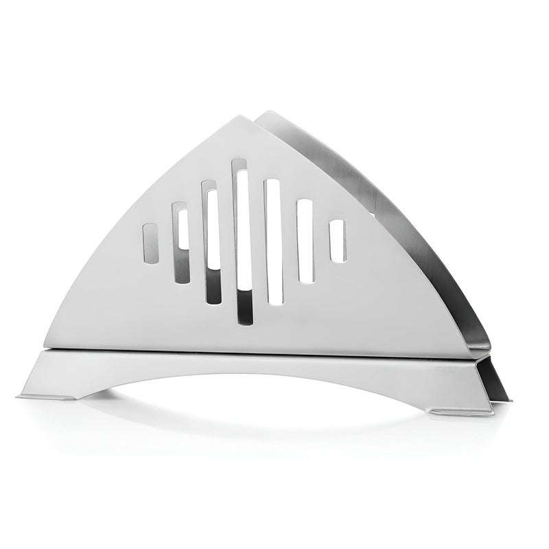 Unify 2 Pieces Stainless Steel Napkin Holder for Kitchen Tissue Paper Holder for Dining Table Napkin Stand for Restaurant Cafe Hotels Matt Finish Slotted Lines Pack of 2 - Image 3