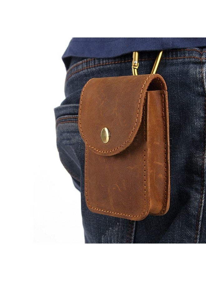 aolaso Genuine Leather Playing Card Case, Single Deck Playing Card Box，Leather Pouch Multipurpose With Belt Clip For Carrying Cards Small Tools Storage  - Image 5