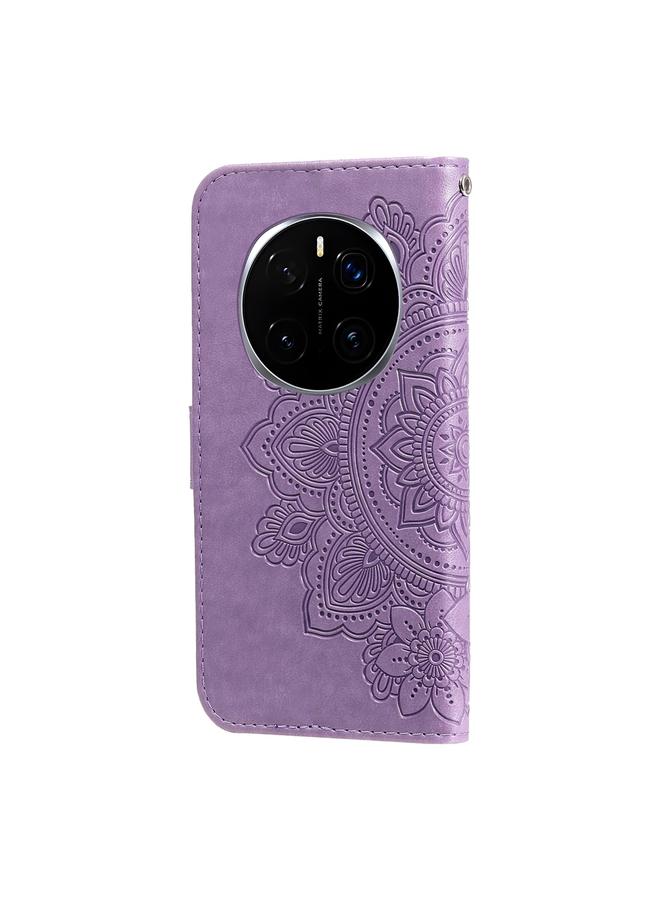 S-TOP Case For Honor Magic7 Pro Seven-petal Flowers Embossing Leather Phone Case - Image 3