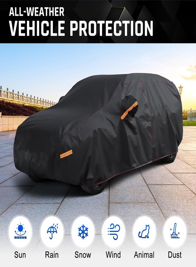 AltoCover 6 Layer Heavy Duty SUV Car Cover Waterproof All Weather Protection with Cotton Liner, Universal Fit Toyota RAV4, Honda CRV, Tesla Model Y, Audi Q5, Nissan Rogue, Mazda CX-5, Kia Sorento - Image 2