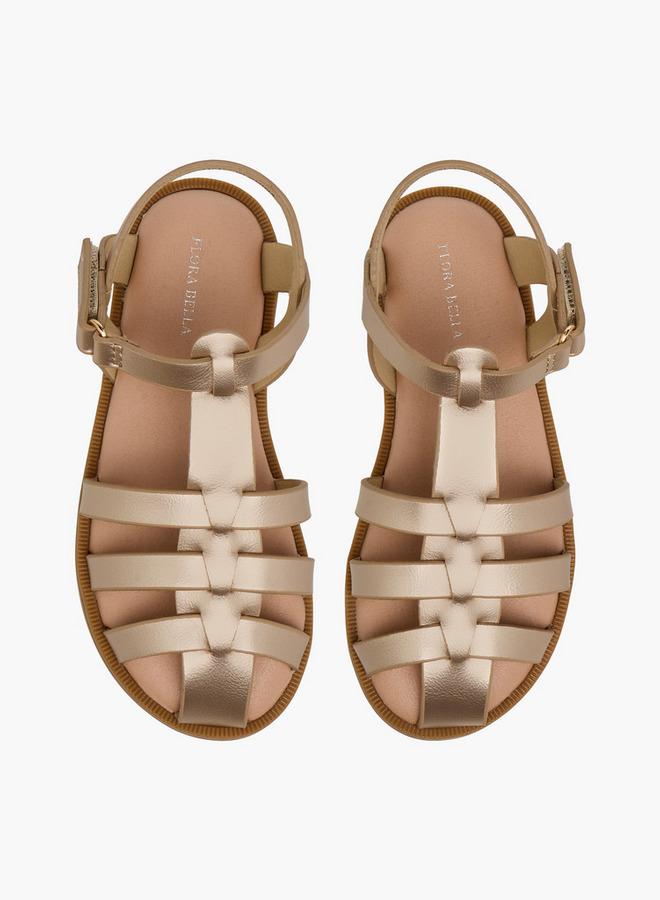 Flora Bella By Shoexpress Flora Bella Girls Hook and Loop Closure Sandals - Image 2