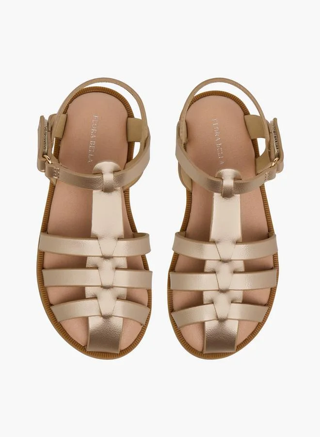 Flora Bella Girls Hook And Loop Closure Sandals
