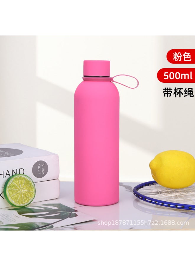 304 Stainless Steel Portable Small Mouth Pot, Outdoor Sports Car Portable Thermos Cup, Cold And Heat Preservation Small Mouth Bottle