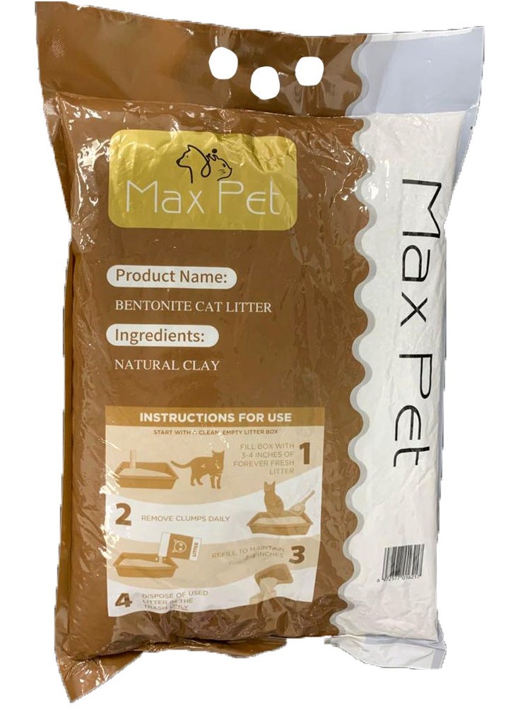 Max Pet Natural Calcium Bentonite Cat Litter [5L-Coffee] - 99% Pure, with Sodium Nitrogen Carbonate and Fragrance  - Image 2