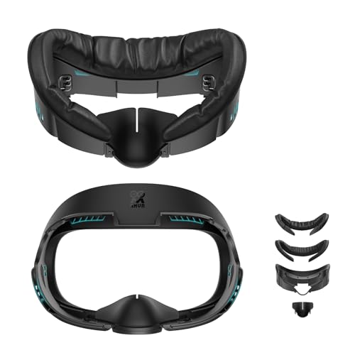 AMVR FC1 Face Pad Facial Interface Compatible with Meta Quest 3 Accessories with PU Leather and ice Silk face Cover NOT Compatible with Meta Quest 3S Video Game - Image 1