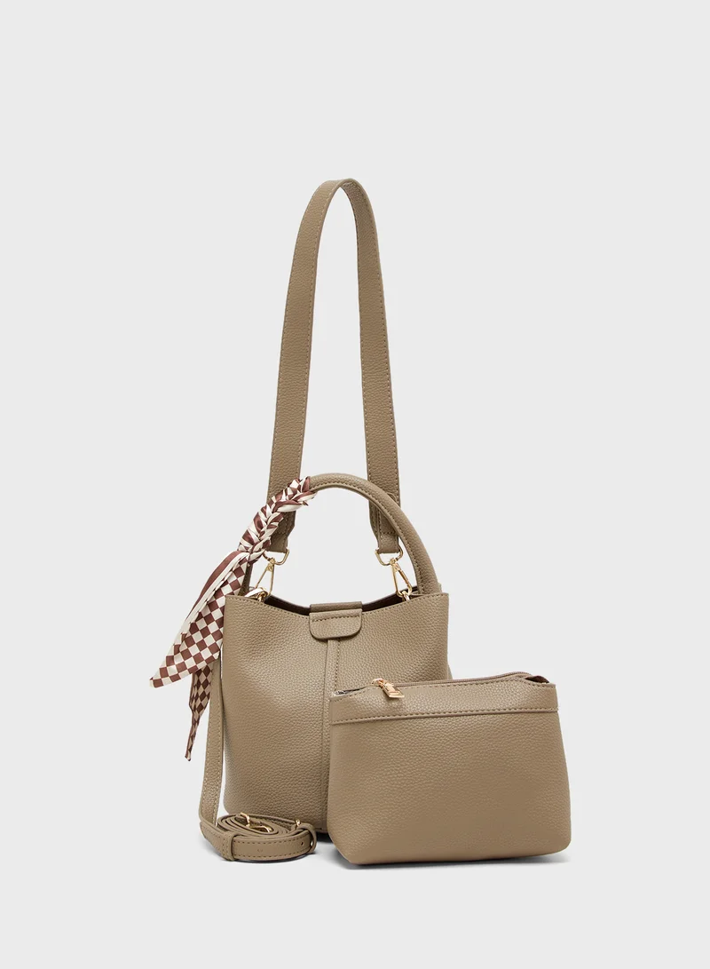 جينجر Scarf Décor Handbags