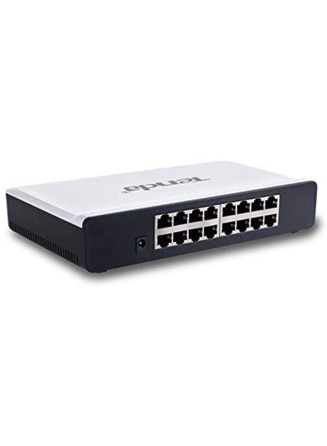 Tenda S16 Desktop Ethernet Network Switch White/Black - Image 2