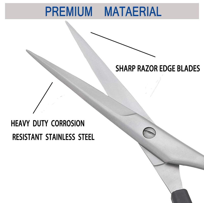 BLUSHIA Hair Cutting Scissor Smooth And Comfortable Black 7Inch Black - Image 5