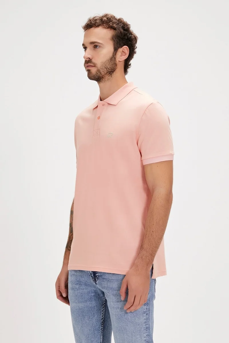 باد بير Pure Polo Neck Pink Men's T-Shirt