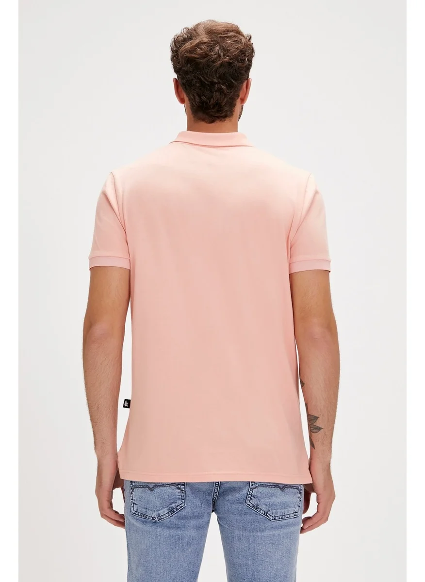 باد بير Pure Polo Neck Pink Men's T-Shirt