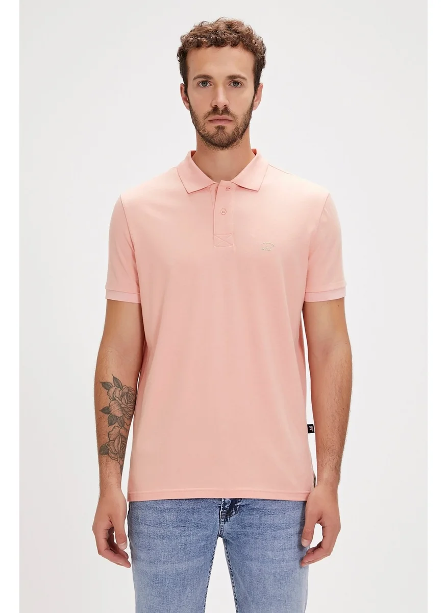 باد بير Pure Polo Neck Pink Men's T-Shirt