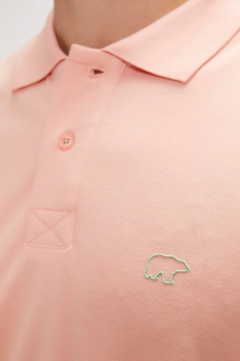 باد بير Pure Polo Neck Pink Men's T-Shirt