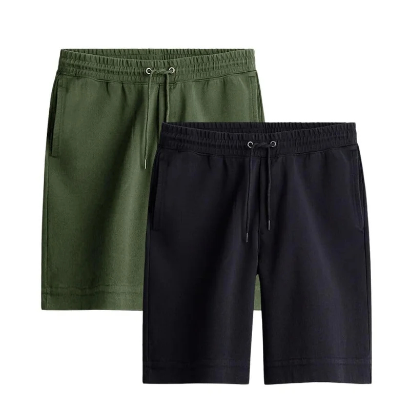 نوبيرو شورتات رجالية بقصة عادية قطن تيري فرنسي عبوة من قطعتين