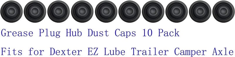 KLMHT 10-Pack Grease Plug Hub Dust Caps - Image 2