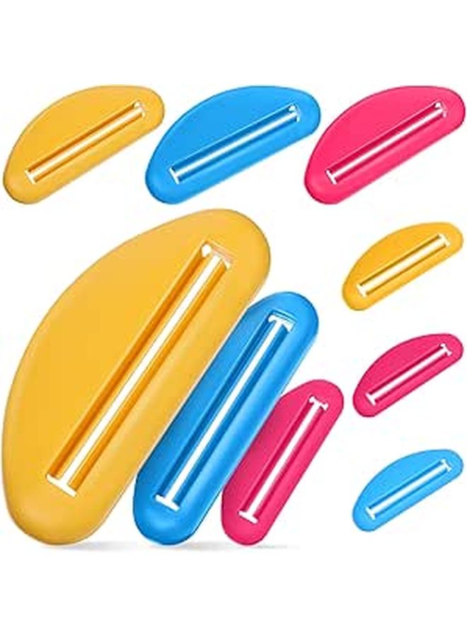 18 Pcs Manual Toothpaste Tube Squeezer Set Plastic Pigment Squeezers in Mixed Colors for Travel - Image 1