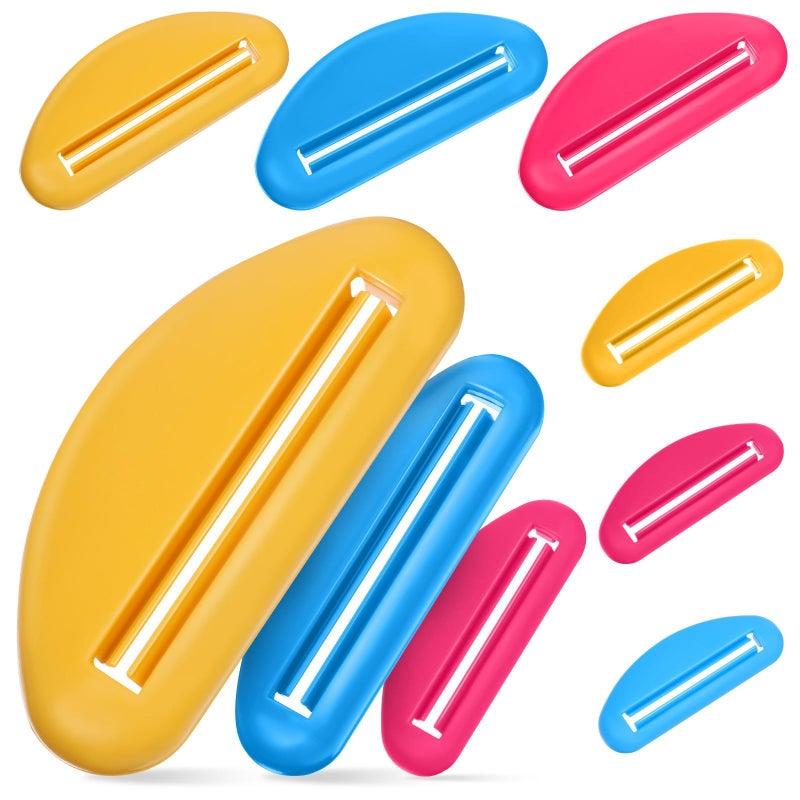 18 Pcs Manual Toothpaste Tube Squeezer Set Plastic Pigment Squeezers in Mixed Colors for Travel - Image 2