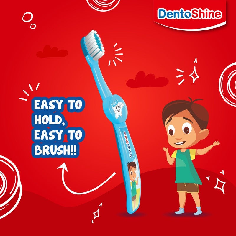 DentoShine Easy Grip Toothbrush (Pack of 4) - Image 3