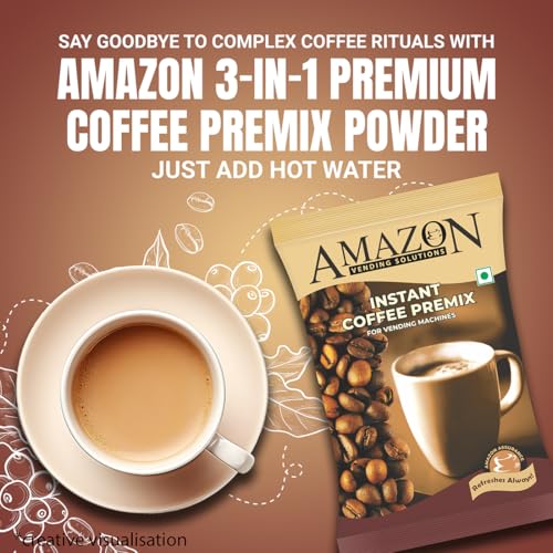 Atlantis Amazon 3 In 1 Instant Coffee Premix Powder (Premix Has Milk, Coffee And Sugar) 3 Kg For Vending Machines, Bag - Image 3