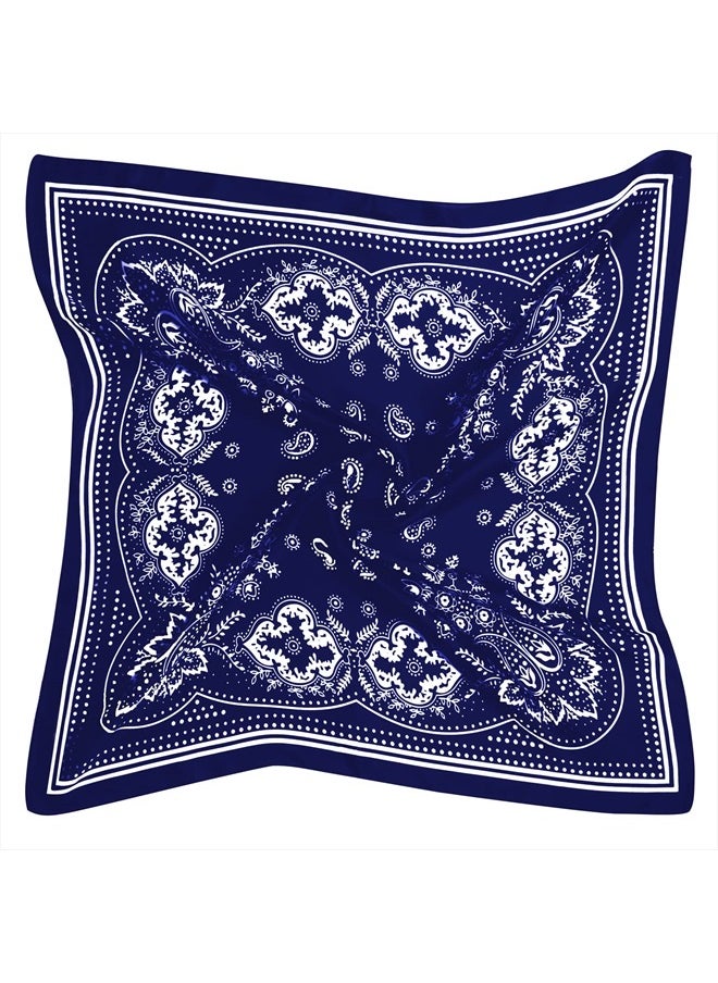 AOLIGE - Scarf Satin Square Neck Hair Scarfs for Women 27" x 27" - Image 1