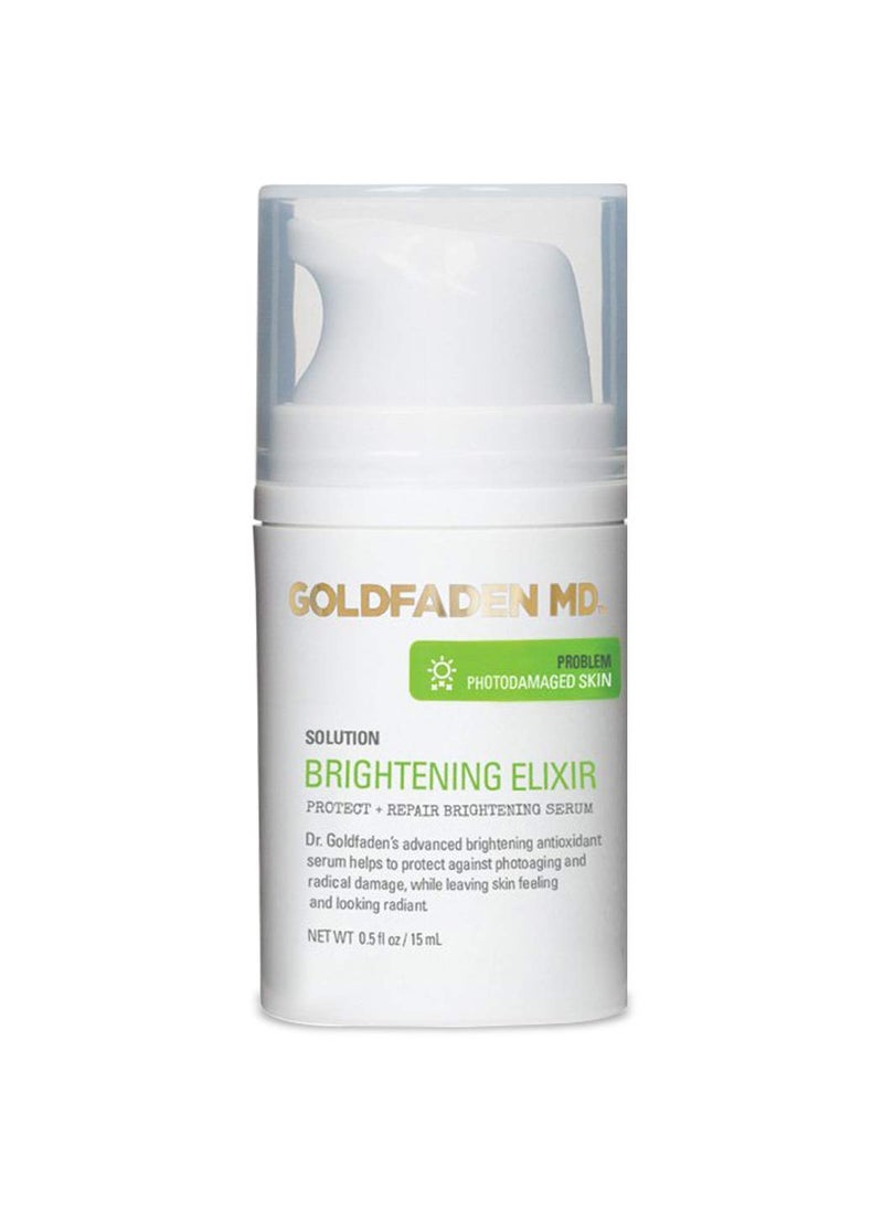 Goldfaden MD GOLDFADEN MD Brightening Elixir  Serum wVitamin C Ferulic Acid Vitamin B  Vitamin E  Helps Aid Against The Appearance Of Photoaging  Leaves Skin Feeling Hydrated  Looking Radiant 5 fl oz 