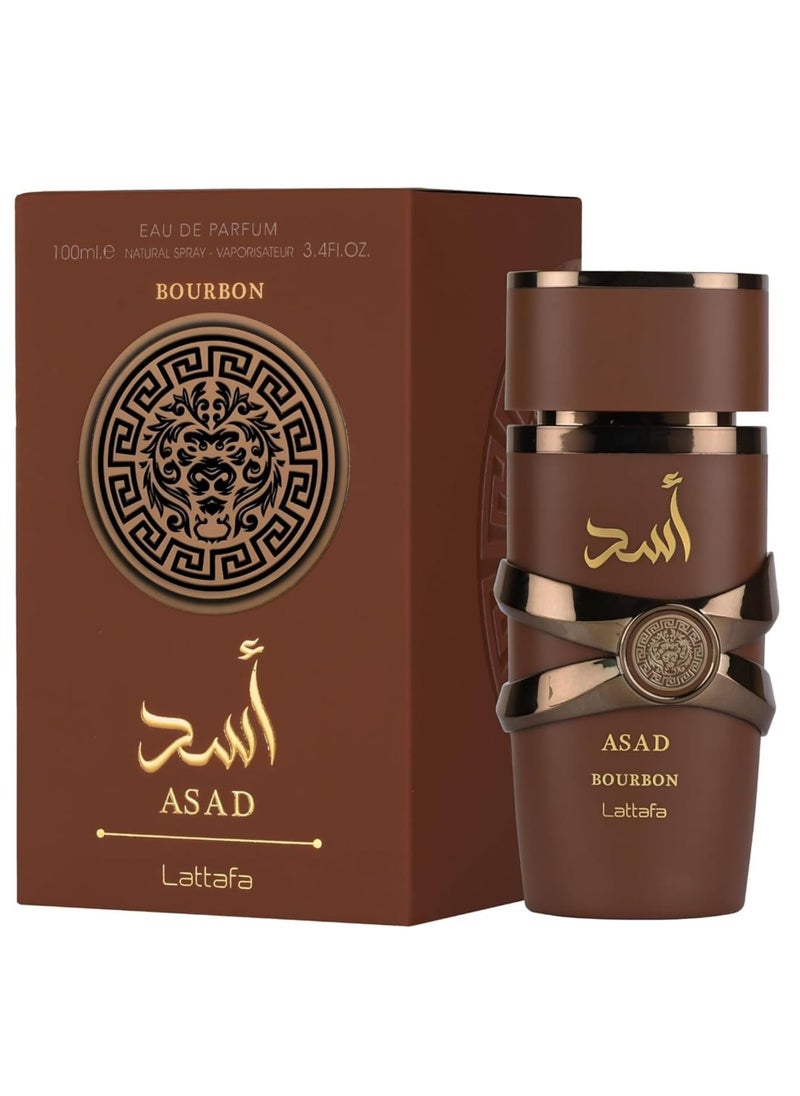 لطافة عطر اسد بوربون  من لطافه او دي برفيوم 100مل عطر رجالي فاخر  - Image 1