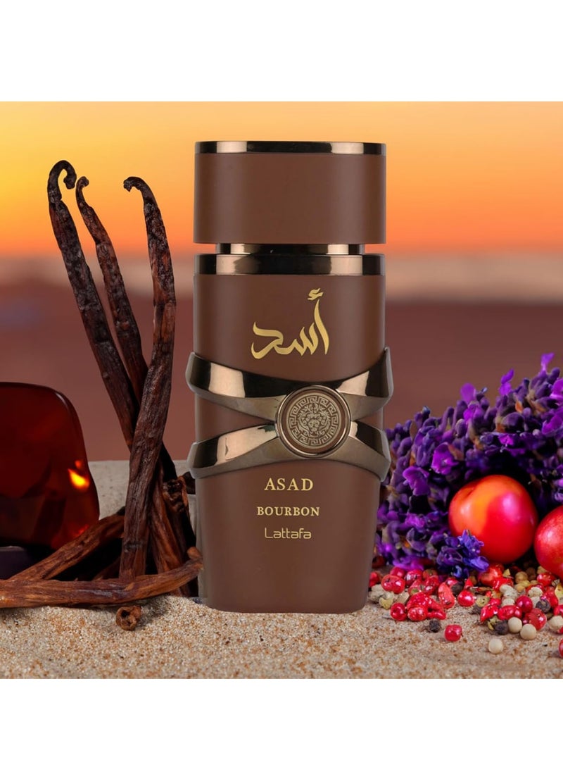 لطافة عطر اسد بوربون  من لطافه او دي برفيوم 100مل عطر رجالي فاخر  - Image 3