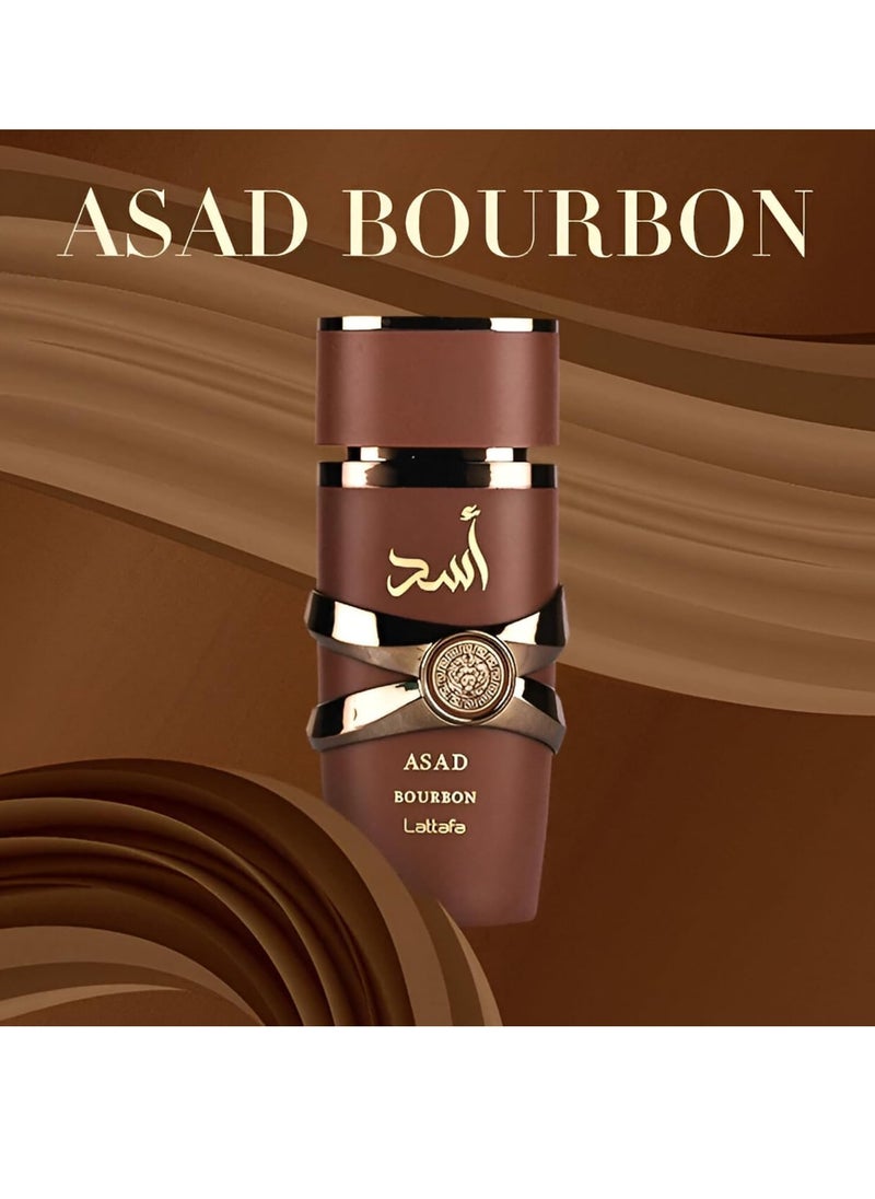 لطافة عطر اسد بوربون  من لطافه او دي برفيوم 100مل عطر رجالي فاخر  - Image 4