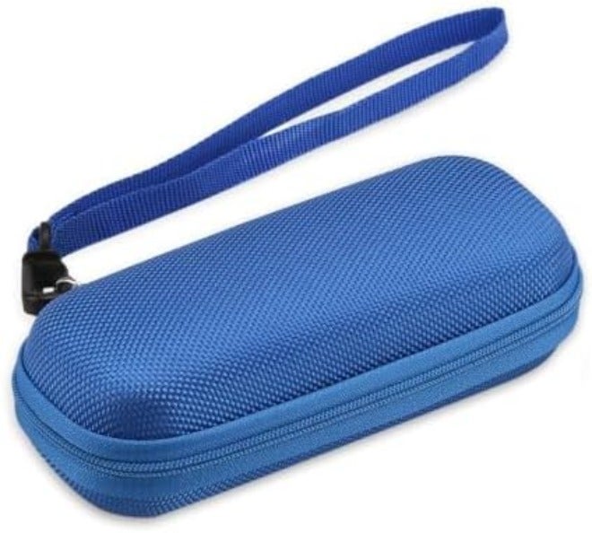 AGPTEK Carrying Case, EVA Zipper Carrying Hard Case Cover for Digital Voice Recorders, MP3 Players, Storage Holder for 3D Printing Pen, USB Cable, Earphones, Memory Cards, U Disk, Blue - Image 1