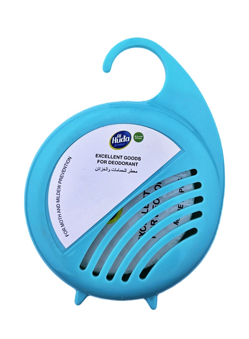 Alhuda Freshener for bathrooms and cabinets 100 grams with cap blue <643069> - Image 1