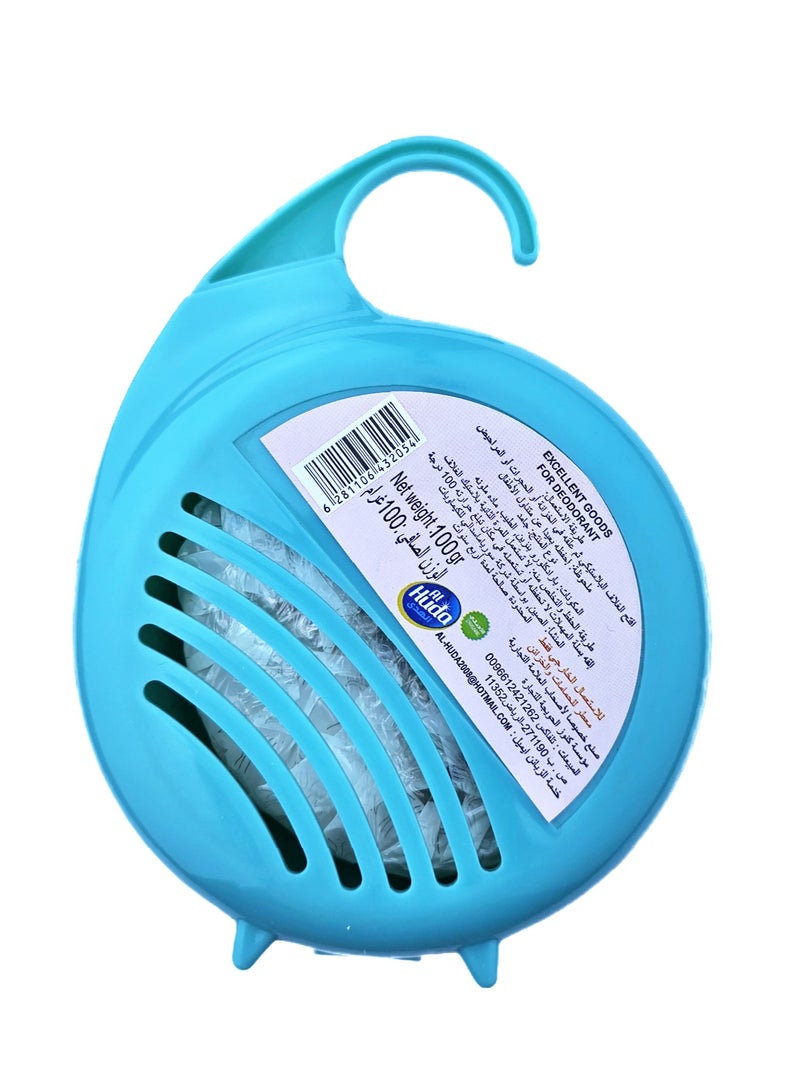 Alhuda Freshener for bathrooms and cabinets 100 grams with cap blue <643069> - Image 2