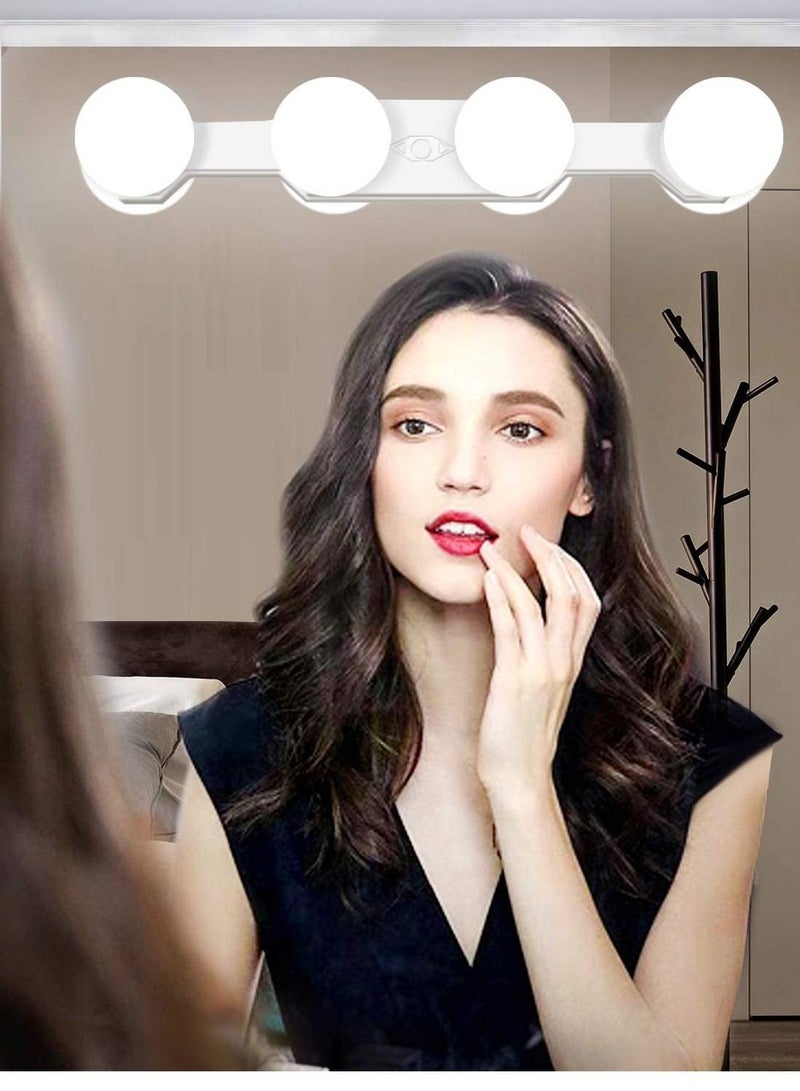 ELTRAZONE Cordless Rechargeable LED Vanity Mirror Lights - Portable Professional Makeup Lights with 4 LED Bulbs - Image 1