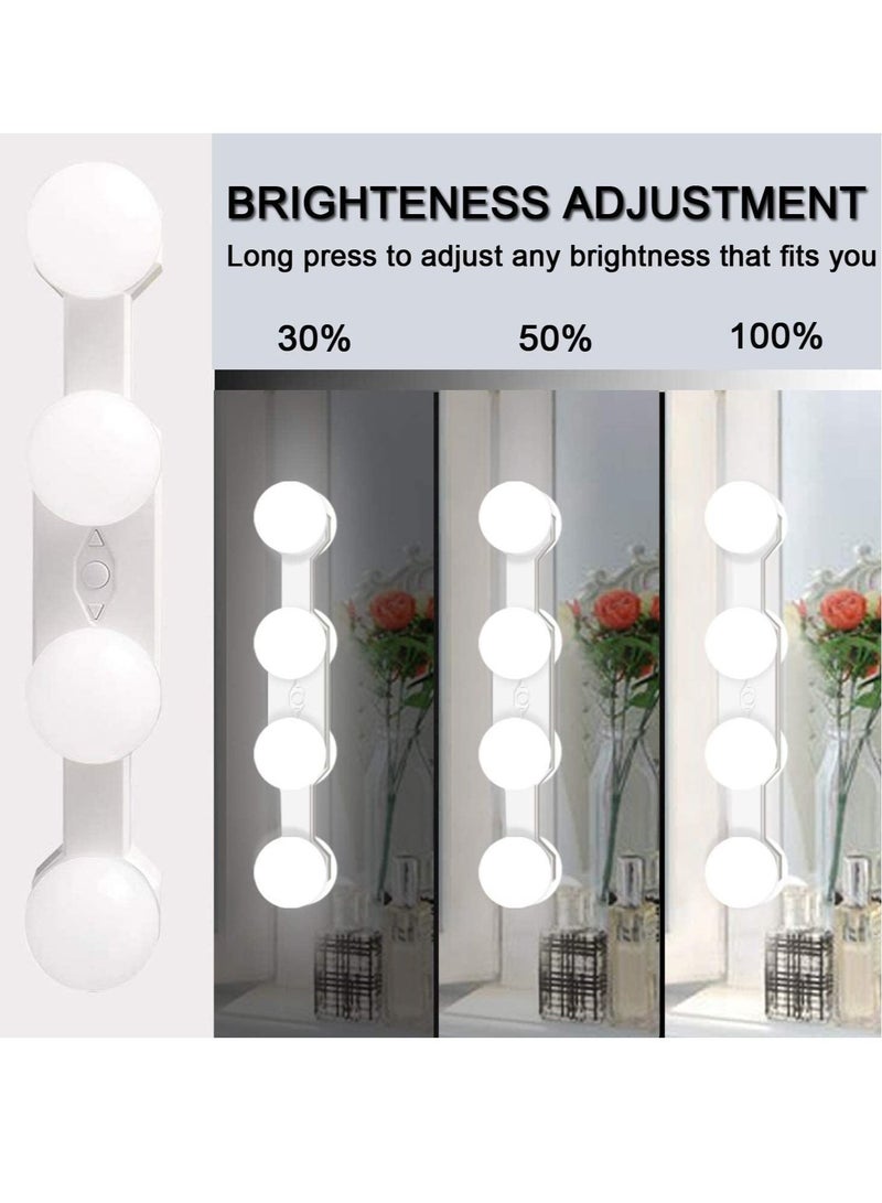 ELTRAZONE Cordless Rechargeable LED Vanity Mirror Lights - Portable Professional Makeup Lights with 4 LED Bulbs - Image 4