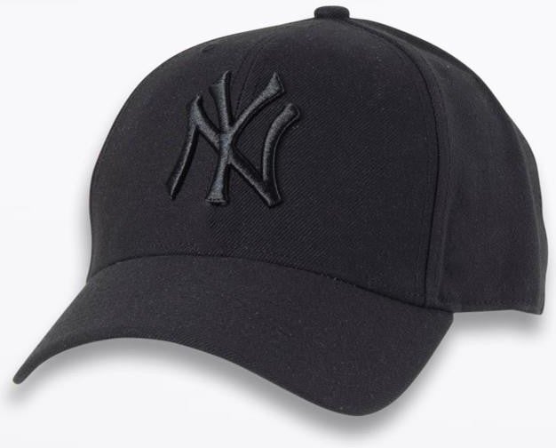 Takı Dükkanı Jewelry Shop Black Ny Cap Black Embroidered Unisex Hat CP220  - Image 2