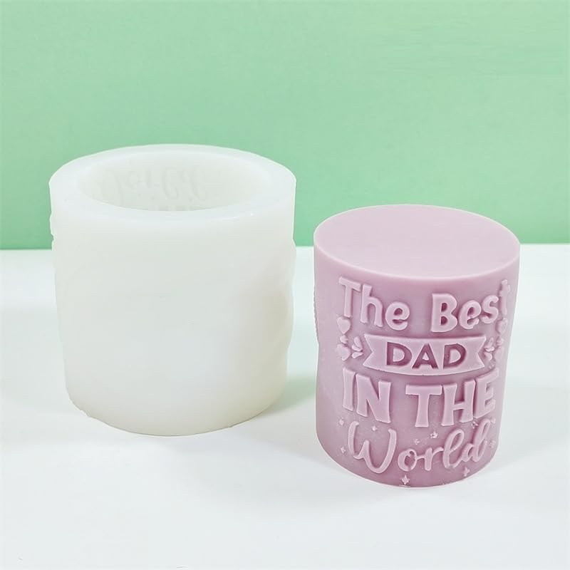 FirstTry FirstTry Candle Mold I 3D Fondant Best Dad in The World Silicone Plaster Epoxy Mould I Special for Father’s Day I for DIY Handmade Ornament Chocolate Cake Décor Aromatherapy Soap Resin Art Crafts - Image 5