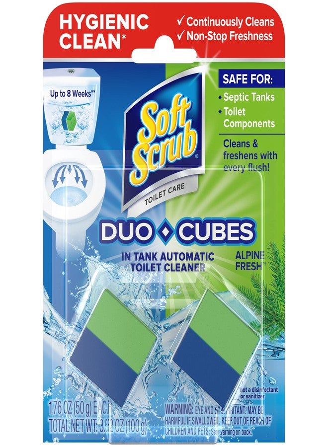 Soft Scrub In-Tank Toilet Cleaner Duo-Cubes, Alpine Fresh, 2 Count - Image 1