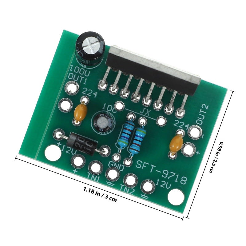 TDA7297 15W Stereo Amplifier Board DIY Kit DC 12V for Home Audio Speaker System - Image 3