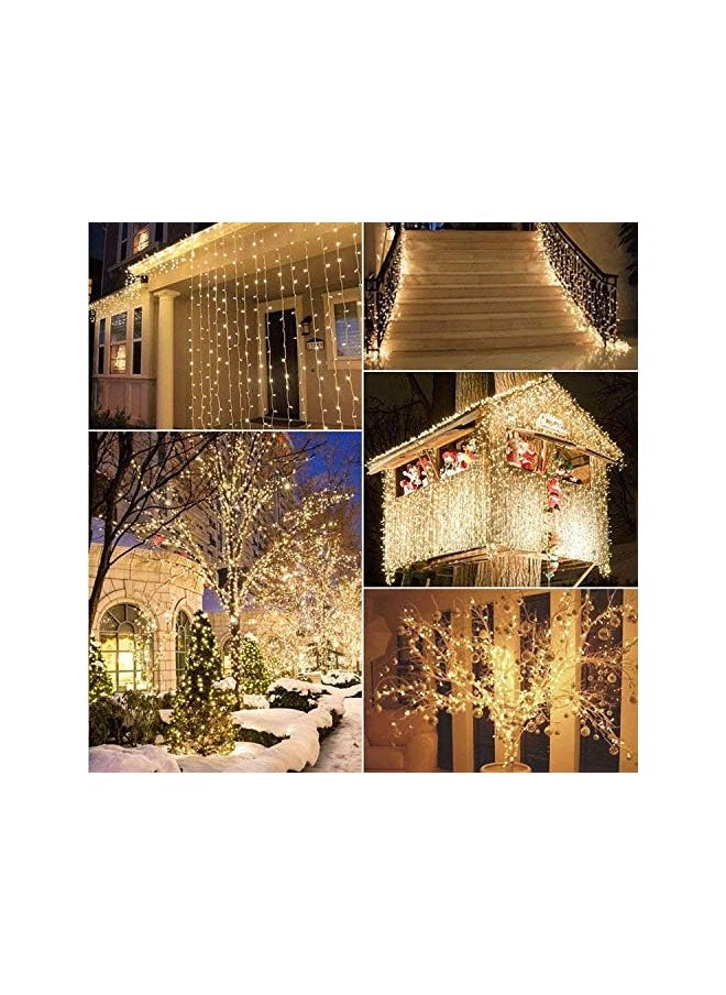 The Bros 36ft 100 LED Battery Operated LED Lights with Automatic Timer for Outdoor Garden Patio Lawn Party (8 Modes, Lighting, IP65 Waterproof, Warm White) FOR Party New Year Christmas Ramadan  - Image 5