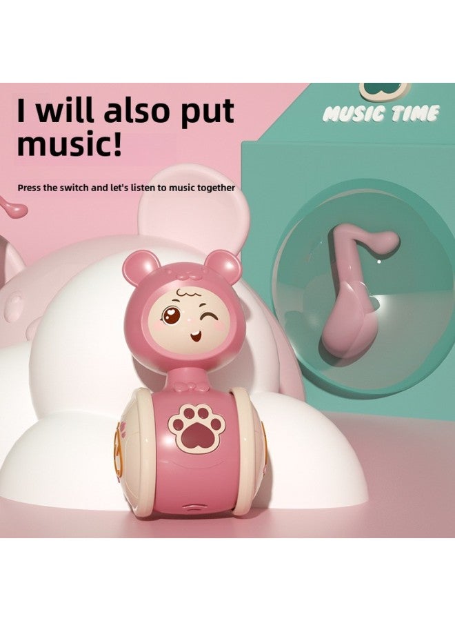 Children's Bear Tumbler Can Bite Boys And Girls Baby Puzzle Sliding Early Education 0 To June Parent Game Toys-Specifications:Red Tumbler-functional (color Box)  - Image 4