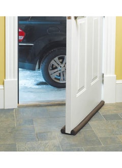 Twin Draft Guard Door Draft Stoppers Brown Adjustable Double Sided Draft Blocker for Cat Door Air Stopper Door Sweep  - Image 2