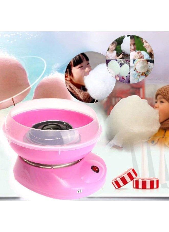 SUKILO Electric Cotton Candy Maker Machine for Kids & Parties – DIY Floss Candy Maker with Splash Guard, Sugar Spoon & 10 Bamboo Sticks – Works with Hard Candy & Sugar-Free Candy  - Image 3