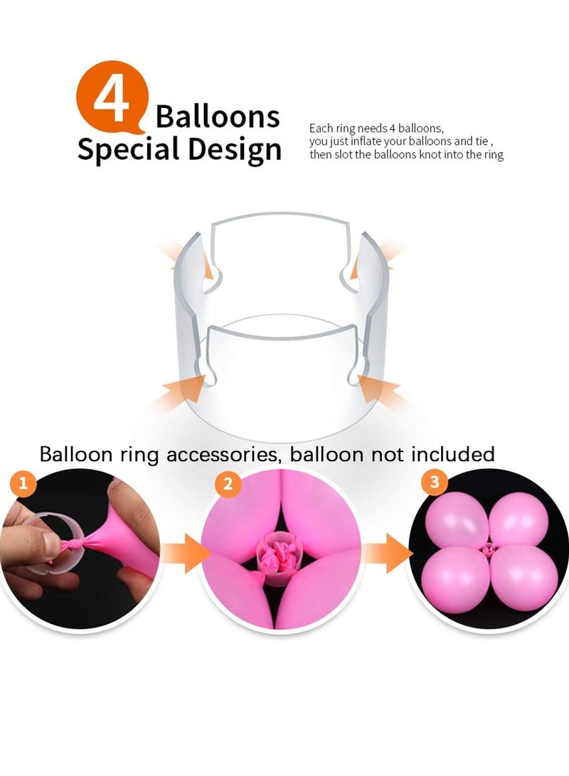 Mike Music Decorative Balloon Rings Buckle 50pcs Balloon Arch Folder Convenient Clip Connector Balloon Clips For Wedding, Birthday, Marriage Proposal, Baby Shower, Graduation, Anniversary,Party Decorations - Image 4