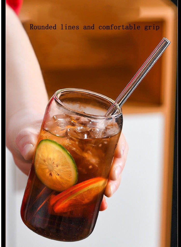 16oz Coffee Cup Water Glasses 1Pack Coffee Cups with Lids and Straw  - Image 5