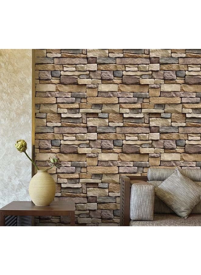 د 3 خلفية الطوب الحجر ملصقا 45 * 300 سم - Image 3