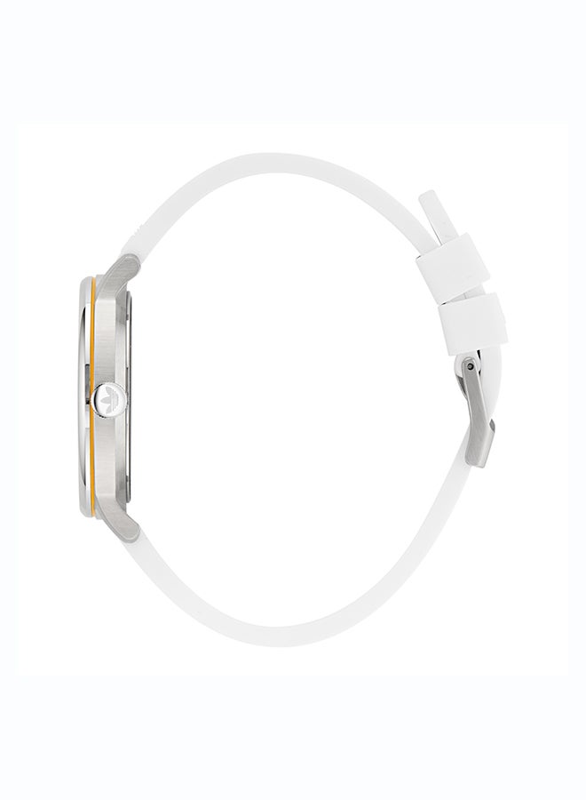 Adidas Uw Code One Slv Cs Wht Dl 38Mm Qtz Wht Slcn Ss24 - Image 2